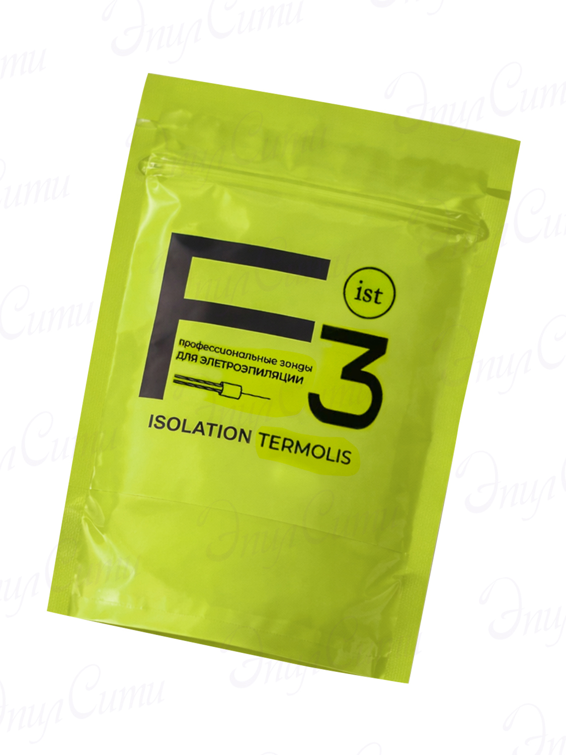 картинка Зонд Импульс ISOGARD для электроэпиляции изолированный двухсекционный стальной, 1 шт. от магазина ЭпилСити