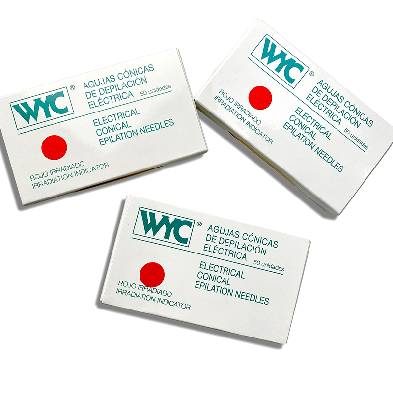 картинка Иглы прямые односекционные стальные WYC, 50 шт. от магазина ЭпилСити
