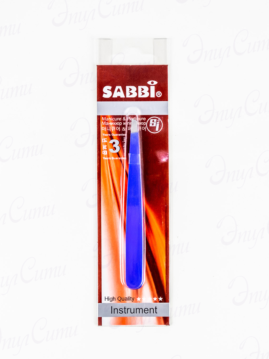 картинка Пинцет со скошенными кончиками Sabbi, 9,5см от магазина ЭпилСити