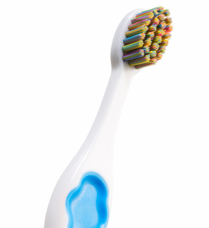 картинка Детская зубная щетка  "Голубая ", soft, MontCarotte от магазина ЭпилСити