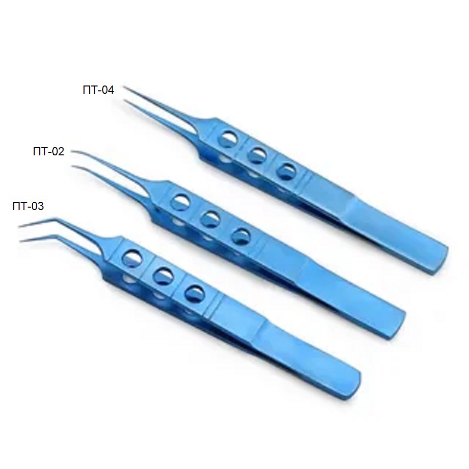 картинка Пинцет титановый изогнутый, 11 см от магазина ЭпилСити